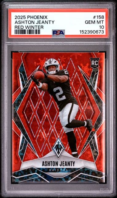 2025 Ashton Jeanty 2025 Panini Phoenix #158, PSA 10 — Front