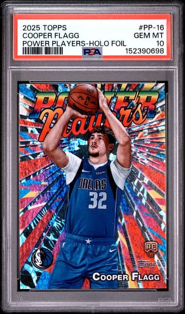 2025 Cooper Flagg 2025 Topps Power Players #PP-16, PSA 10 — Front